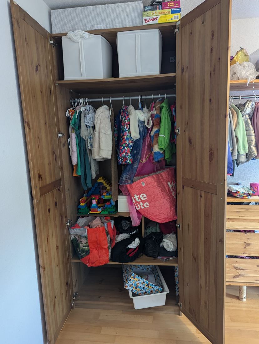 Kleiderschrank Kiefer 2-türig, Foto 2
