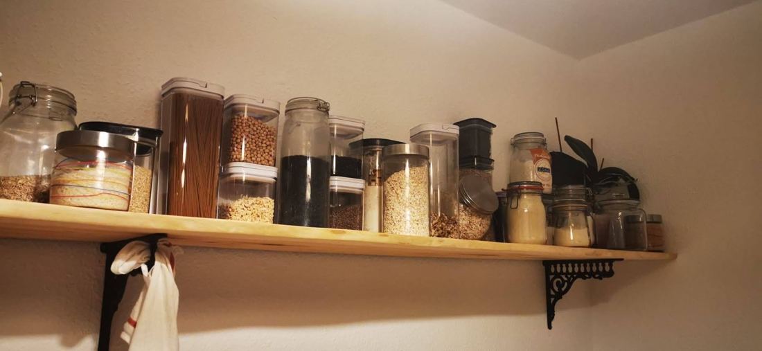 DIY-Wandregal-Bretter (Vollholz) + Guss-Konsolen, Foto 3