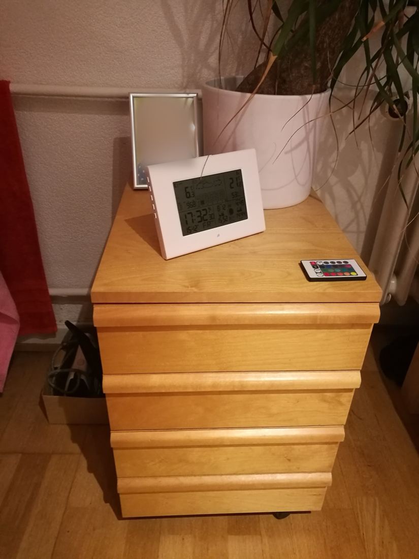 Rollcontainer Holz, 4 Schubladen, Foto 1