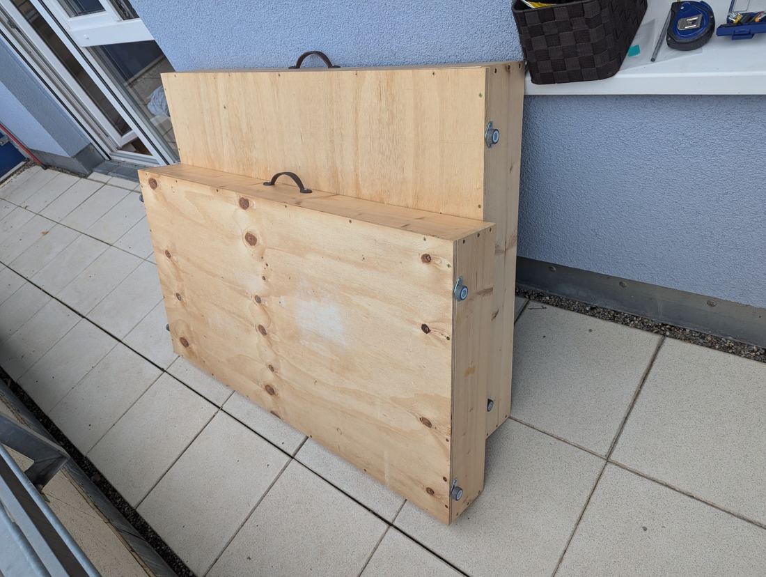 Bettkästen Massivholz mit Rollen (2 Stück), Foto 2